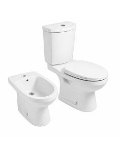 Combo Inodoro Largo Mochila y Bidet 1 Agujero Neo